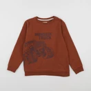Vertbaudet - sweat marron - 8 ans
