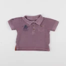 Vertbaudet - polo violet - 12 mois