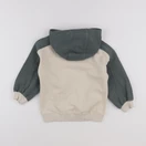 Vertbaudet - sweat beige, vert - 5 ans