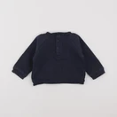 Boutchou - sweat bleu - 6 mois