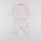 Jacadi - pyjama velours rose - 6 mois