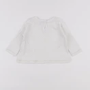 Petit Bateau - tee-shirt blanc - 6 mois