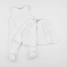 Jacadi - pyjama velours blanc - 12 mois