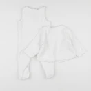 Jacadi - pyjama velours blanc - 12 mois