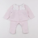 Jacadi - ensemble rose - 12 mois