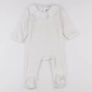 Jacadi - pyjama velours blanc - 12 mois