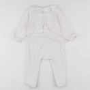 Jacadi - pyjama velours blanc - 12 mois