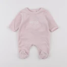 Vertbaudet - pyjama velours rose - 0 mois