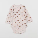 La Redoute - body marron, beige - 6 mois