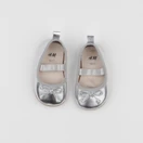 H&M - chaussons argent - pointure 16/17