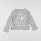 Zadig & Voltaire - sweat gris - 4 ans