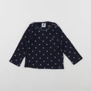 Petit Bateau - maillot de corps bleu - 12 mois