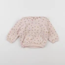 Vertbaudet - sweat rose - 9 mois