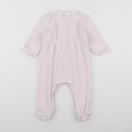 Petit Bateau - pyjama velours rose - 12 mois