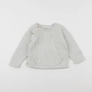 Vertbaudet - pull blanc - 12 mois