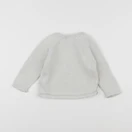 Vertbaudet - pull blanc - 12 mois