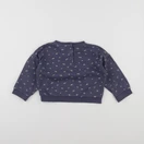 Vertbaudet - sweat bleu - 12 mois