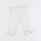 H&M - legging blanc - 1/2 mois