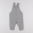 H&M - salopette gris - 6/9 mois