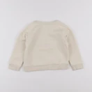 Vertbaudet - sweat beige, rouge - 3 ans