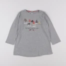 Monoprix - chemise de nuit coton gris - 4 ans