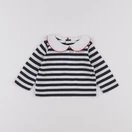 Jacadi - tee-shirt blanc, bleu - 6 mois