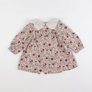 Zara - robe beige, rouge - 18 mois à 2 ans