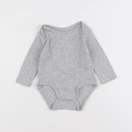 H&M - body gris - 1/3 mois