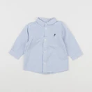 Jacadi - chemise blanc, bleu - 6 mois