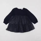 Vertbaudet - robe bleu, argent - 2 ans