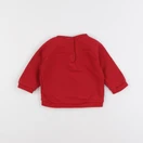 Vertbaudet - sweat rouge - 6 mois