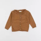 Vertbaudet - gilet marron - 6 mois