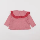 Petit Bateau - tee-shirt rose, blanc - 12 mois