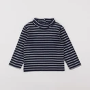 Vertbaudet - sous-pull bleu, blanc - 2 ans