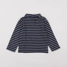 Vertbaudet - sous-pull bleu, blanc - 2 ans