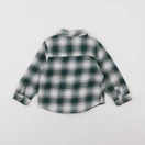 Vertbaudet - chemise vert, blanc - 2 ans