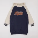 Vertbaudet - robe bleu, beige - 10 ans