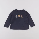 Vertbaudet - tee-shirt bleu - 12 mois