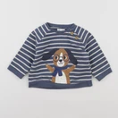 Vertbaudet - sweat bleu - 9 mois