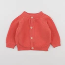 Petit Bateau - gilet orange - 6 mois
