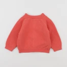 Petit Bateau - gilet orange - 6 mois
