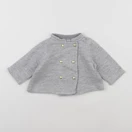 Petit Bateau - gilet gris - 6 mois