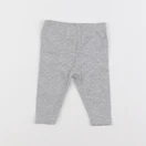 Vertbaudet - legging gris, argent - 3 mois