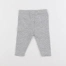 Vertbaudet - legging gris, argent - 3 mois