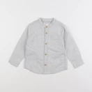 Zara - chemise blanc, gris - 12/18 mois
