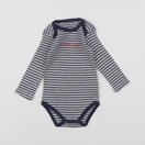 La Redoute - body gris, bleu - 9 mois
