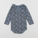 Petit Bateau - body à col bleu - 12 mois