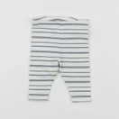 Vertbaudet - legging blanc, bleu - 1 mois