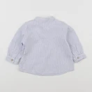 Boutchou - chemise blanc, bleu - 6 mois