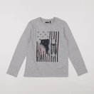 IKKS - tee-shirt gris - 8 ans